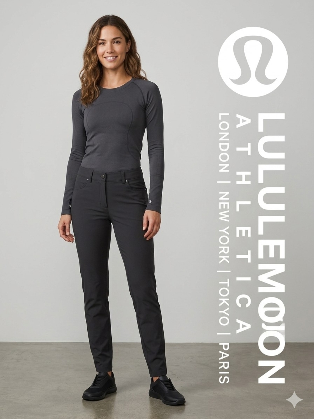 lululemon athletica Grey 🩶 Straight-Leg Pants Size 2 - Picture 1 of 12